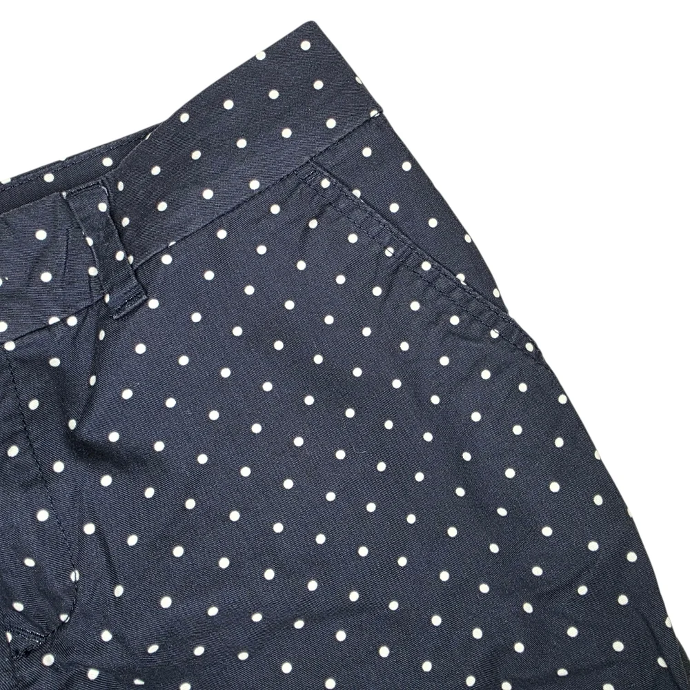 TOMMY HILFIGER Womens Sz 4 Navy Blue Polka Dot Casual Shorts